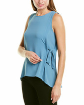 New Vince Camuto Blue Tie Career Top Blouse Tunic Size 1 X Women $89 - £39.88 GBP