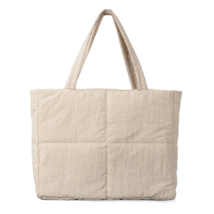 Puffer Bag, The Tote Bag With Zipper, Quilted Small Tote Bag… - $25.99