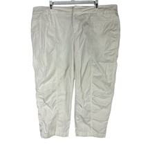 Coldwater Creek Natural Fit Women&#39;s White Capri Pants Size 18W - £14.44 GBP