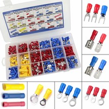 300 Pcs Insulated Wire Electrical Connectors - Butt, Ring, Spade, Quick - $29.98