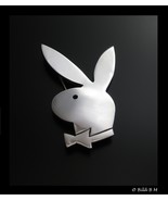 PLAYBOY BUNNY Vintage Brooch Pin in Sterling Silver -2 3/8 inches -FREE ... - £58.97 GBP
