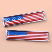 2pcs USA Flag Emblem  Sticker Decal Decoration Logo for Universal Truck Motorcyc - £73.02 GBP