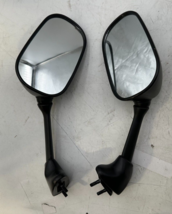 Motorcycle Mirrors FY234 Yamaha Pair Left Right Black Rear Side Lot Part... - $28.05