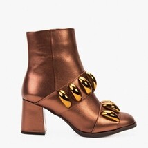 The Eclipse Rose Gold Leather Women Boot image 3