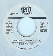 Bobby G Rice - Just One Kiss Magdelena Radio Promo 7&quot; 45 GRT Records Whi... - £9.91 GBP