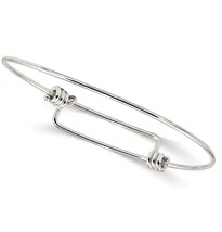 Fine Jewelry Sterling Silver Expandable Bangle - £210.59 GBP