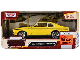 1971 Mercury Comet GT Yellow w Black Stripes Forgotten Classics Series 1/24 Diec - £31.45 GBP