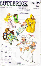 Vintage 1970&#39;s Baby LAYETTE Butterick Pattern 5708-b - £9.56 GBP