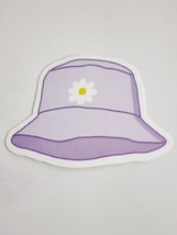 Cute Bucket Hat with Flower Multicolor Fashion Theme Sticker Decal Embellishment - £1.77 GBP
