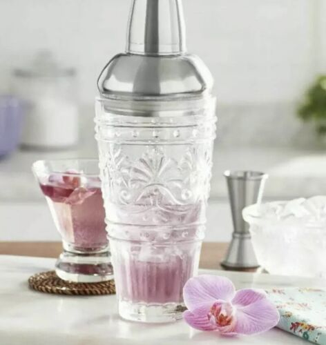 The Pioneer Woman Clear Cassie Embossed Cocktail Mixer Special Edition NEW Gift - $33.93