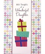 With Thoughts of A Wonderful Daughter - Birthday Greeting Card - 00850 - $2.79