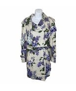 LIBERTINE Embellished Lilac Garden Linen Trench Coat Size Medium New wit... - $4,718.54 CAD