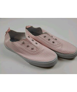 Tommy Hilfiger Pink Striped Slip-on Casual Flat Womens Shoes Sneakers Sz... - $8.99 CAD