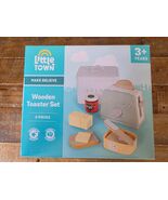 2025 Aldi little town wooden toaster set Brand New And Sealed - $38.39 CAD