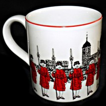 Beefeater Yeoman Guard Tower of London Scenes Staffordshire England Coffee Mug - £25.95 GBP