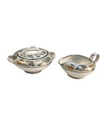 Mid-Century Noritake (5487) Silvine Creamer &amp; Sugar Set with lid - $41.13