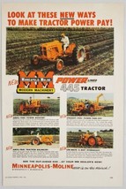 1956 Print Ad Minneapolis-Moline Power Lined 445 Tractors Minneapolis,Minnesota - £17.05 GBP