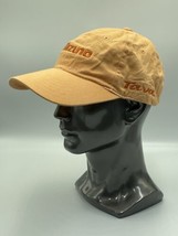 Orange Mizuno Dad Hat Cap Strap Back EUC Dark Orange Lettering Logo Tava - $13.09