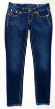 Miss Me Signature Skinny Jeans Women&#39;s 27 (30x31 Measured) Dark Blue Fla... - $506.65 MXN