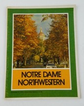 Notre Dame Northwestern 1975 Football Official Program Vintage - £9.45 GBP