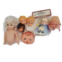 Vintage Lot Deadstock Doll Heads Side Eyes 1960s-80s Body Parts Rubber - £29.73 GBP