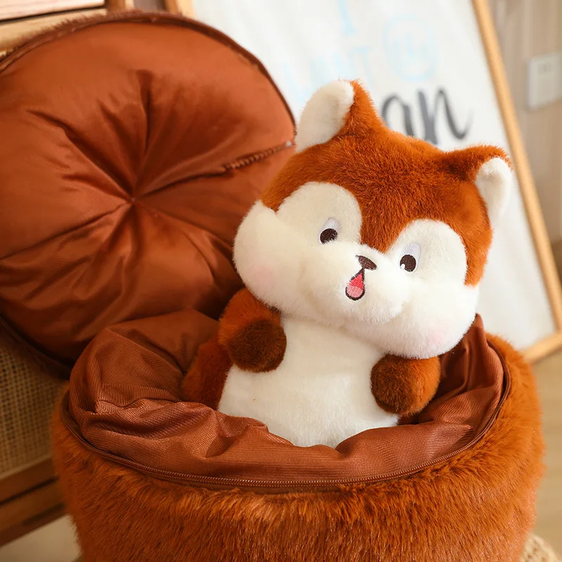 Pinecone Turn into Squirrel Kawaii Tail Squirrels Dolls Decor - $86.42