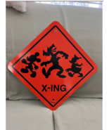 Disney Parks Mickey Goofy Donald Crosswalk Crossing Sign NEW RETIRED - €42,45 EUR