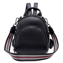 Multifunction Backpack Female Genuine Leather Ladies Shoulder Bags Brand Small W - £76.49 GBP