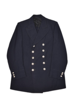 Vintage New York Fire Department Coat Mens 40 Wool Double Breasted Navy ... - £75.57 GBP
