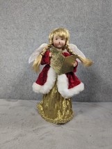 Vintage Over Bulb Angel Christmas Tree Topper Porcelain Head Home Decor - £12.76 GBP