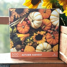 Galison Autumn Harvest Puzzle 500 Pieces Pumpkins Sunflowers Gourds Fall... - £14.06 GBP