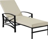 Crosley Furniture KO60018BZ-OL Kaplan Outdoor Metal Chaise Lounge, Oiled... - $648.99