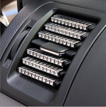  1 Sets=8pcs Car outlet decorative stickers  air conditioning vent  crystal car  - £113.22 GBP