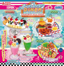 The American Diner Menu Mini Figure Set Milkshake Hot Dog Banana Split Burger - $33.90