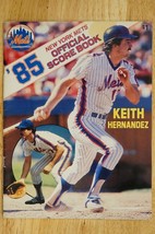 1985 New York Mets Official Baseball Score Book Program KEITH HERNANDEZ - $19.79