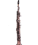 summina Professional Red Bronze Straight Bb Soprano Saxophone Sax Woodwind - £246.52 GBP