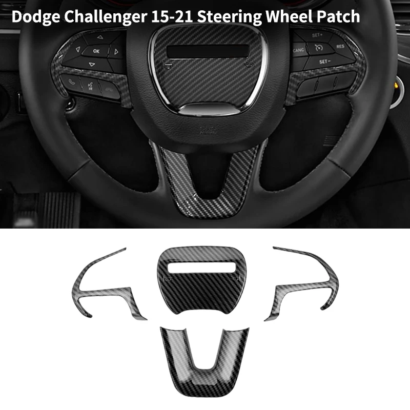 Steering Wheel Cover Trim for 2015-2021 Dodge Challenger Charger Durango Grand - £18.03 GBP+
