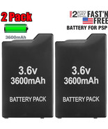 2 Pack 3600mAh Replacement Battery Packs for Sony PSP PSP-1000 1000 1001... - £20.43 GBP