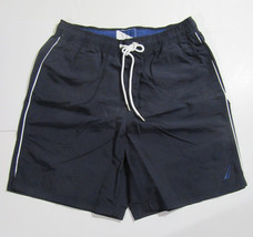 Nautica Quick Dry Mens Swim Trunks Navy Blue Size Small NWT - $24.99