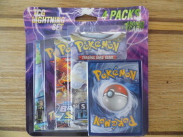 Pokemon TCG: Lightning Set - 4 Packs &amp; 1 Bonus Card Per Box - New Sealed - £23.95 GBP