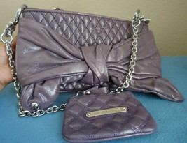 Juicy Couture Purple Bow Shoulder Bag with Coinpurse - £95.75 GBP