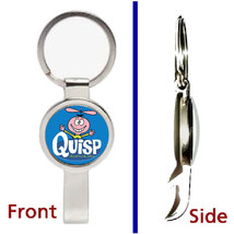 Quisp Cereal Pendant or Keychain silver tone secret bottle opener - $12.47