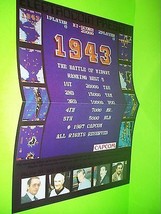 1943 Arcade FLYER Original NOS Video Game Art Print Sheet Electrocoin U... - £49.76 GBP