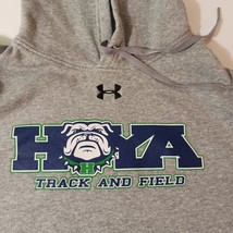 Under Armour Hoyas Track & Field Men's Gray Hoodie Pullover Sweatshirt Size XL image 4