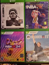 lot of 4: NBA 2K24 + madden 23 +NBA 2K21 +MADDEN 21 MVP EDITION / Xbox S... - £11.39 GBP