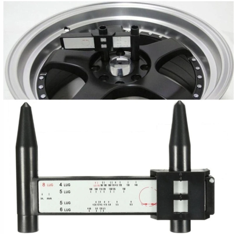 Hot Sale Wheel Rim Bolt Pattern Sliding PCD Measuring Tool Gauge Ruler 8 Holes P - $105.13