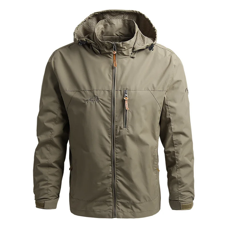 Men Outdoor Hi Jackets Waterproof Hooded Windbreaker Coat Jacket Fashion Clothin - £164.57 GBP