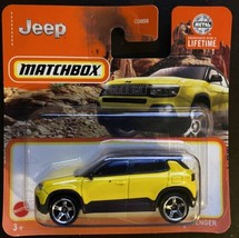 Matchbox 1:64 Short Card  Jeep Avenger Yellow New - $2.99