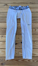 Nike Pro Men’s Compression pants Leggings size M White RTR1 - $17.72