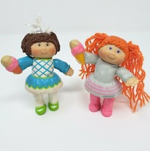 2 Vintage 1983 Baby Cabbage Patch Kids Girls Poseable Pvc Action Figure Toys Toy - £20.44 GBP